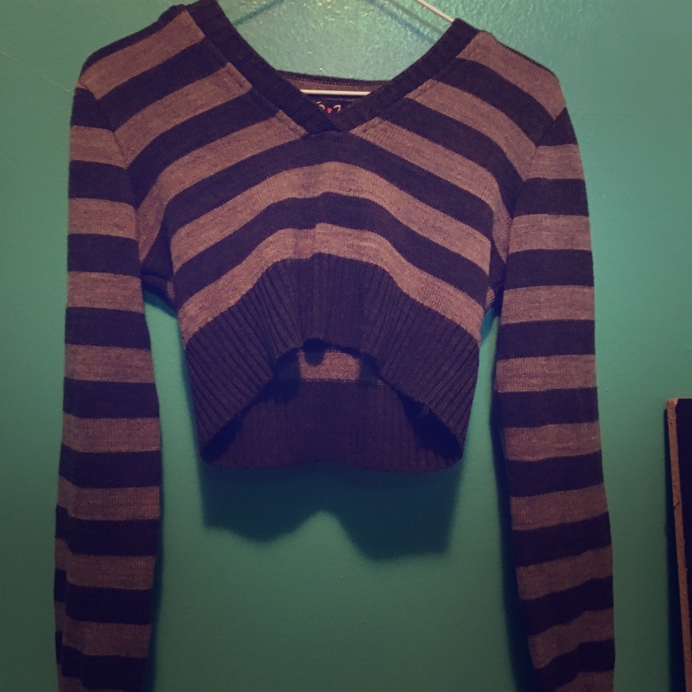 Striped crop top